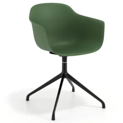 Sedia per Riunioni Alice, base piramidale