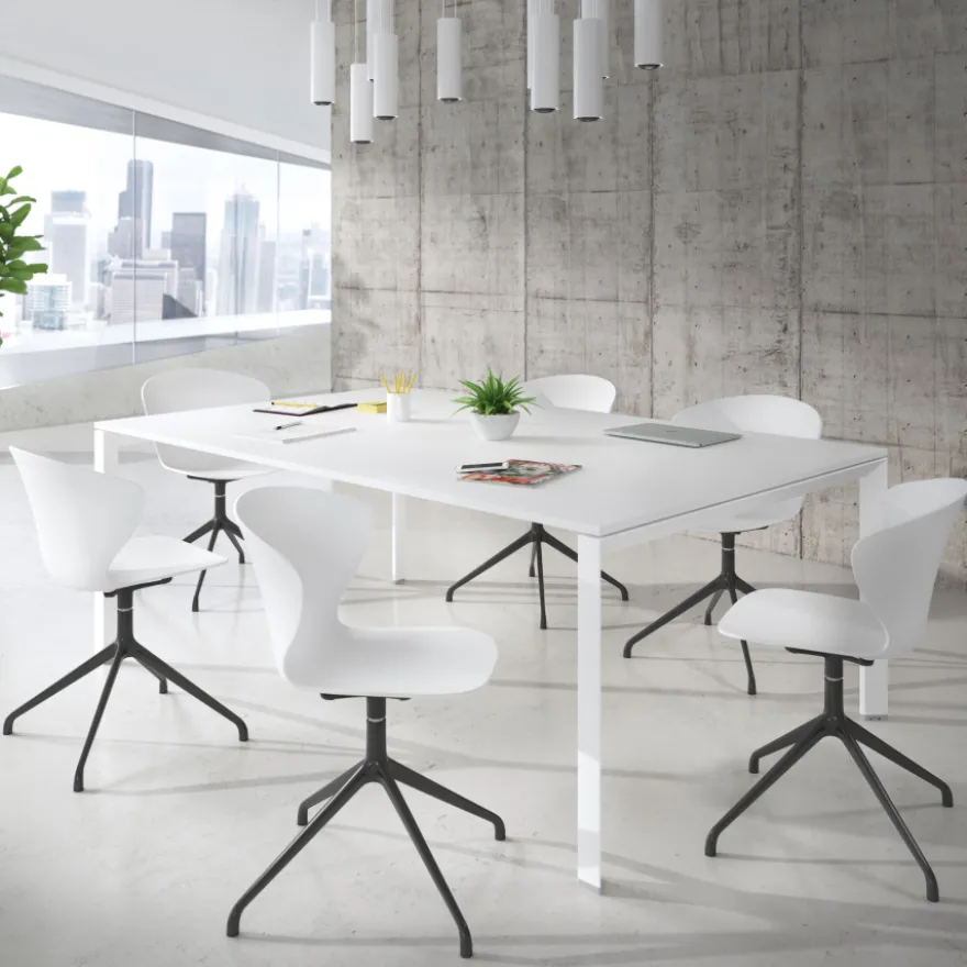 Sedia per Riunioni Emily, base piramidale