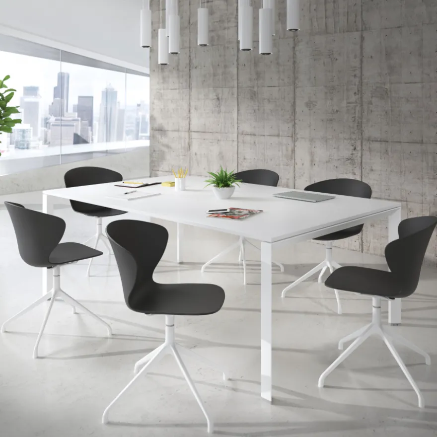 Sedia per Riunioni Emily, base piramidale
