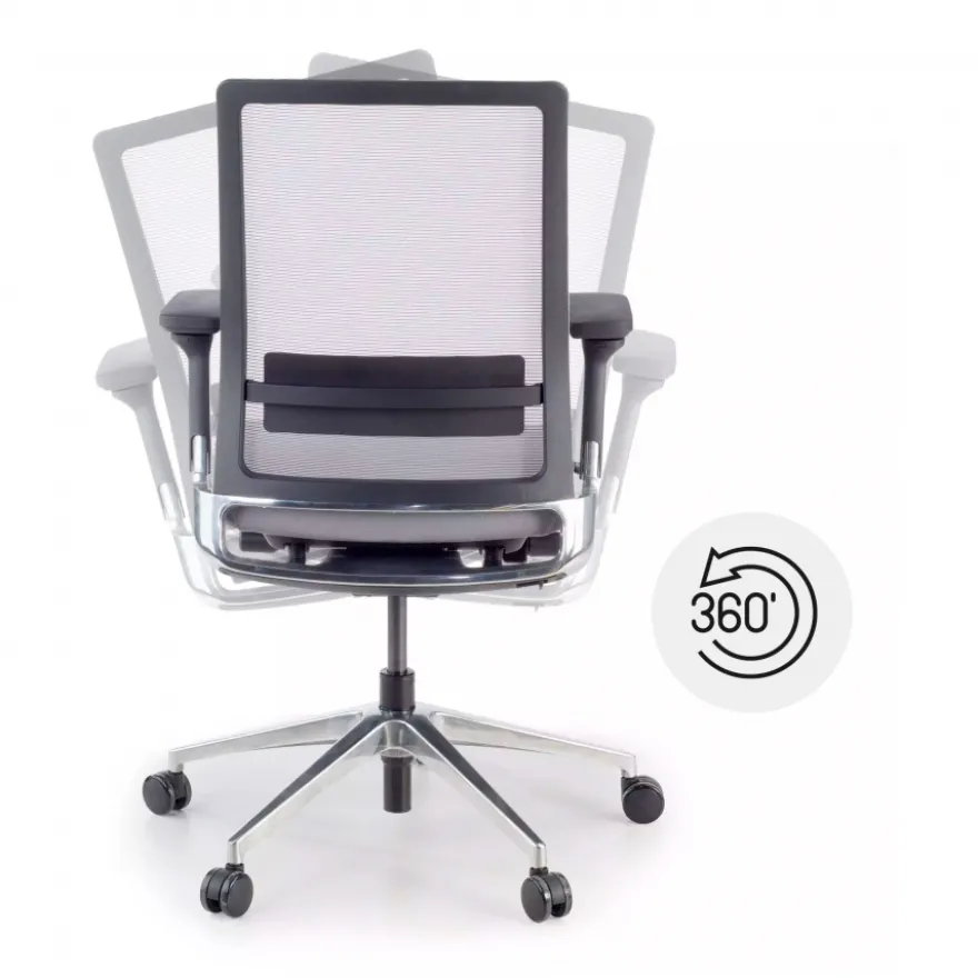 Sedia per Ufficio Global, meccanismo sincronizzato, 360º, rete