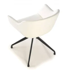 Sedia Riunione Ores, base piramidale, ottime finiture, ecopelle