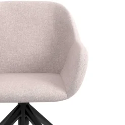 Sedia riunioni con ruote Greta, base in alluminio