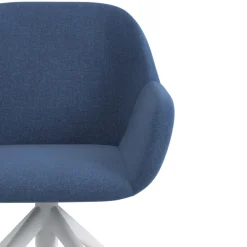Sedia riunioni con ruote Greta, base in alluminio