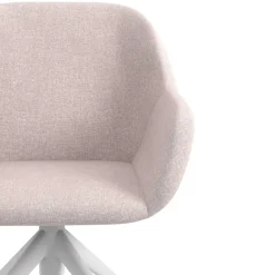 Sedia riunioni con ruote Greta, base in alluminio