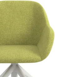 Sedia riunioni con ruote Greta, base in alluminio