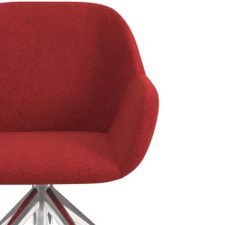 Sedia riunioni con ruote Greta, base in alluminio