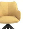 Sedia riunioni con ruote Nora, base in alluminio
