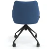 Sedia riunioni con ruote Nora, base in alluminio