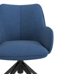 Sedia riunioni con ruote Nora, base in alluminio
