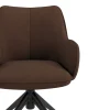Sedia riunioni con ruote Nora, base in alluminio