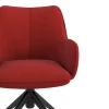 Sedia riunioni con ruote Nora, base in alluminio