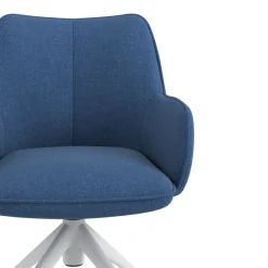 Sedia riunioni con ruote Nora, base in alluminio