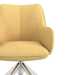 Sedia riunioni con ruote Nora, base in alluminio