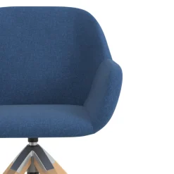 Sedia riunioni Greta, base in legno girevole