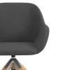 Sedia riunioni Greta, base in legno girevole