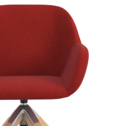 Sedia riunioni Greta, base in legno girevole