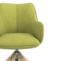 Sedia riunioni Nora, base in legno girevole