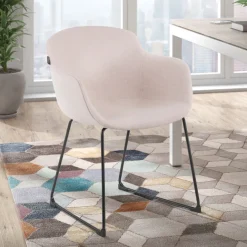 Sedia Sala Attesa Laure, Cantilever, Imbottitura Spessa, Imbottita
