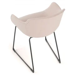 Sedia Sala Attesa Laure, Cantilever, Imbottitura Spessa, Imbottita