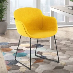 Sedia Sala Attesa Laure, Cantilever, Imbottitura Spessa, Imbottita