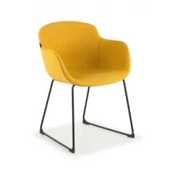 Sedia Sala Attesa Laure, Cantilever, Imbottitura Spessa, Imbottita