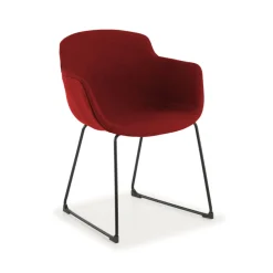 Sedia Sala Attesa Laure, Cantilever, Imbottitura Spessa, Imbottita