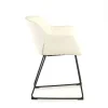 Sedia Sala Attesa Ores, Cantilever, Sedile Imbottito, Pelle