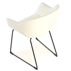 Sedia Sala Attesa Ores, Cantilever, Sedile Imbottito, Pelle