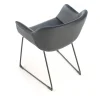 Sedia Sala Attesa Ores, Cantilever, Sedile Imbottito, Pelle