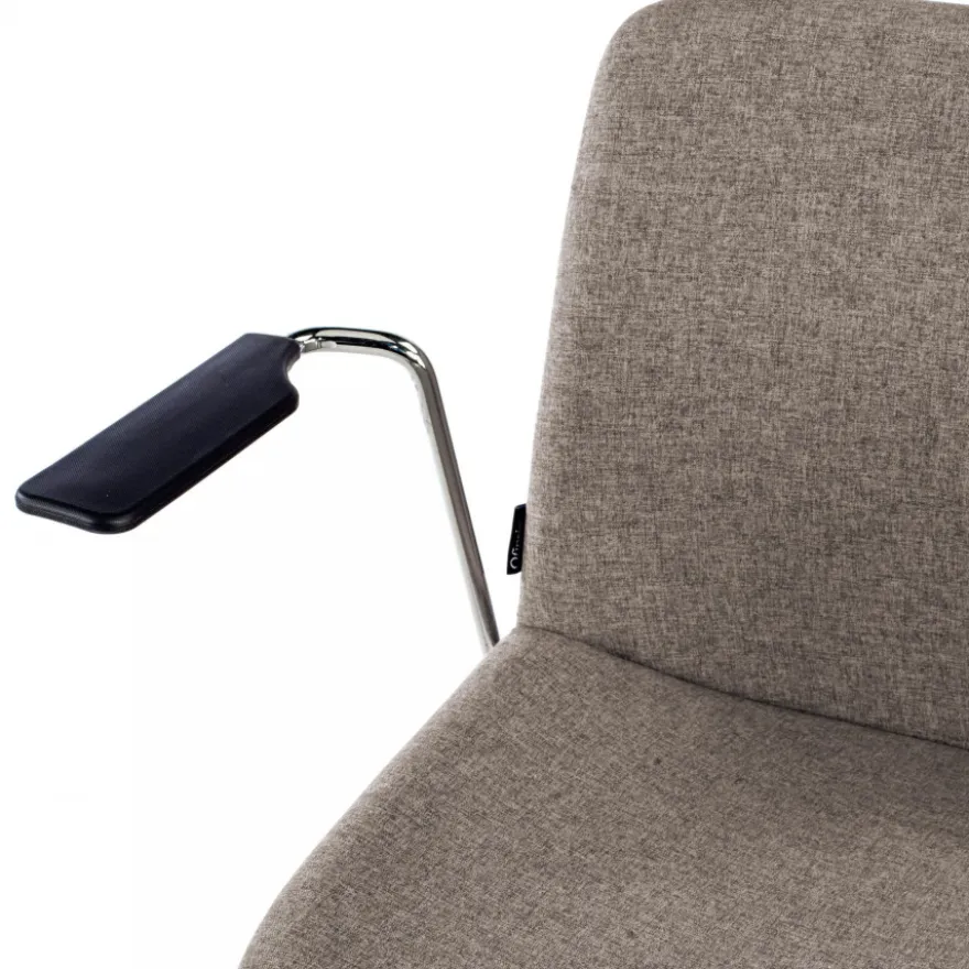Sedia Sala d'Attesa Flow, schienale ergonomico, slitta, con braccioli