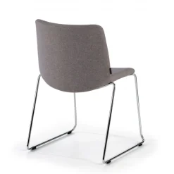 Sedia Sala d'Attesa Flow, schienale ergonomico, slitta