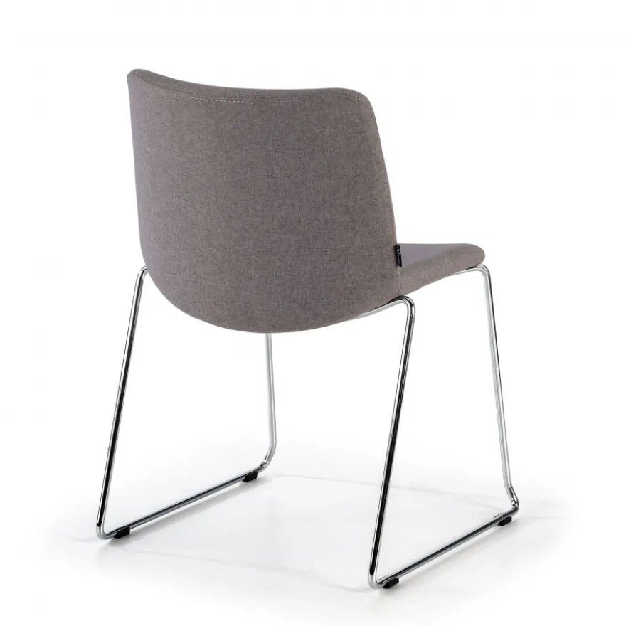 Sedia Sala d'Attesa Flow, schienale ergonomico, slitta