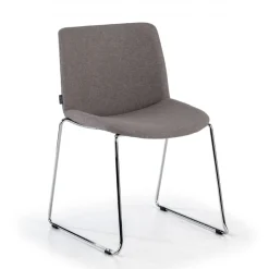Sedia Sala d'Attesa Flow, schienale ergonomico, slitta