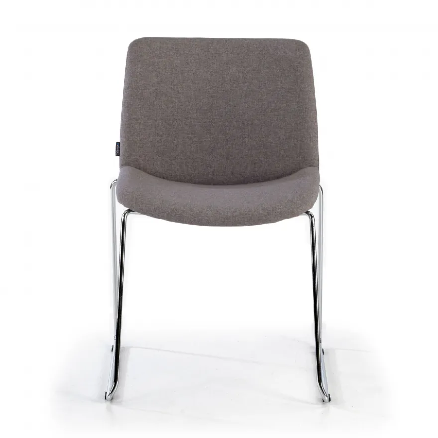 Sedia Sala d'Attesa Flow, schienale ergonomico, slitta
