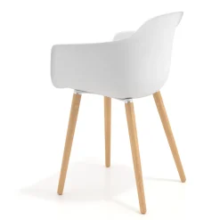 Sedia Scandinava Alice, Gambe in Legno