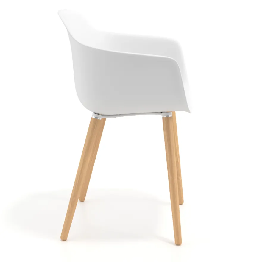 Sedia Scandinava Alice, Gambe in Legno