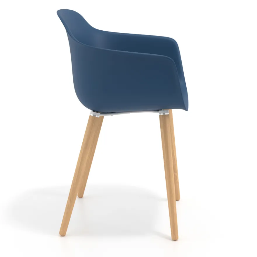 Sedia Scandinava Alice, Gambe in Legno