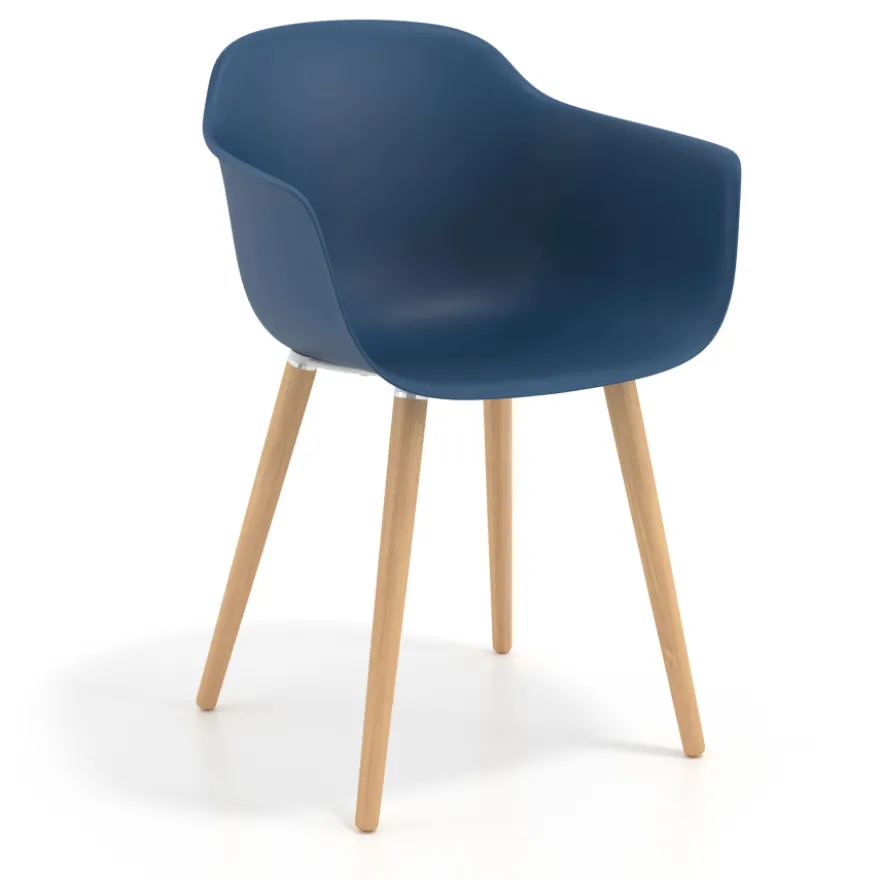 Sedia Scandinava Alice, Gambe in Legno