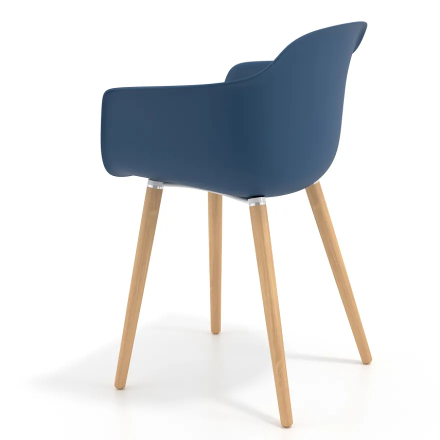 Sedia Scandinava Alice, Gambe in Legno