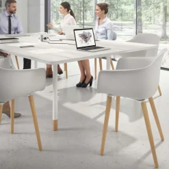 Sedia Scandinava Alice, Gambe in Legno