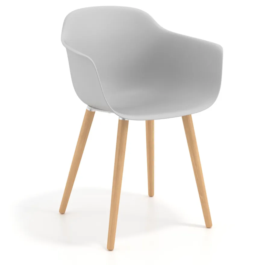 Sedia Scandinava Alice, Gambe in Legno