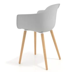 Sedia Scandinava Alice, Gambe in Legno