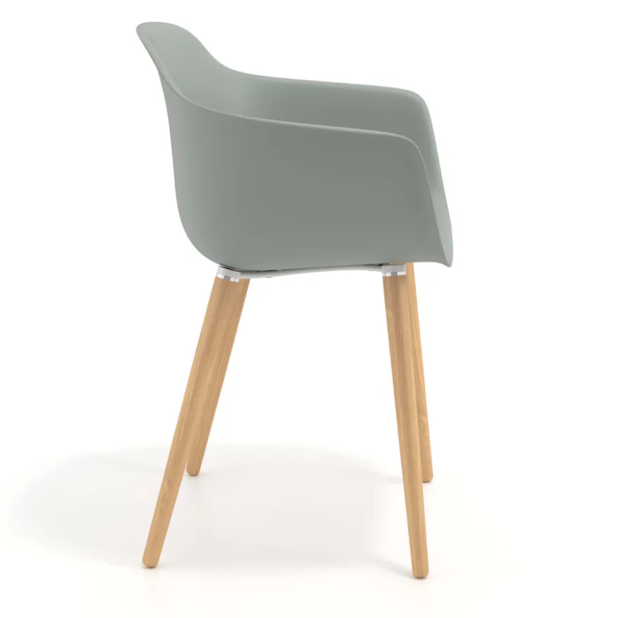 Sedia Scandinava Alice, Gambe in Legno