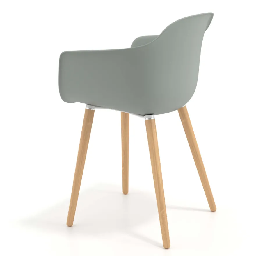 Sedia Scandinava Alice, Gambe in Legno