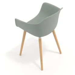 Sedia Scandinava Alice, Gambe in Legno