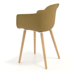 Sedia Scandinava Alice, Gambe in Legno