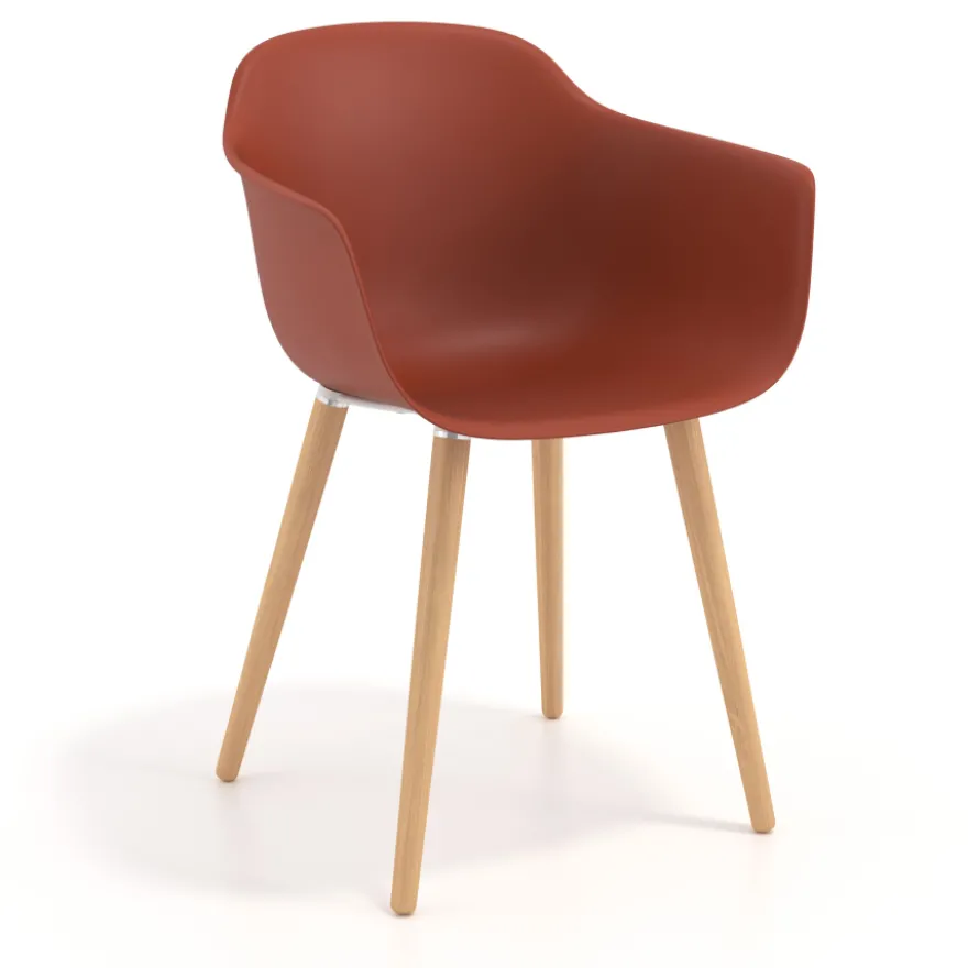 Sedia Scandinava Alice, Gambe in Legno