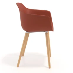 Sedia Scandinava Alice, Gambe in Legno
