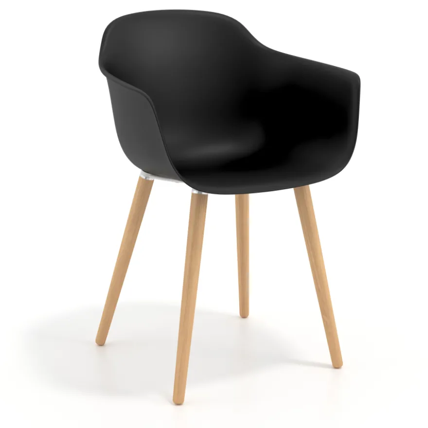 Sedia Scandinava Alice, Gambe in Legno
