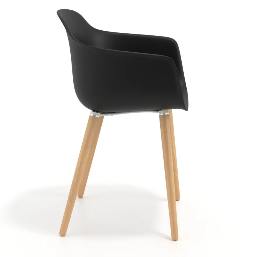 Sedia Scandinava Alice, Gambe in Legno